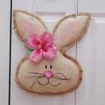 Girl Burlap Easter Spring B..