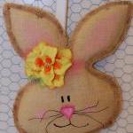 Girl Burlap Easter Spring B..
